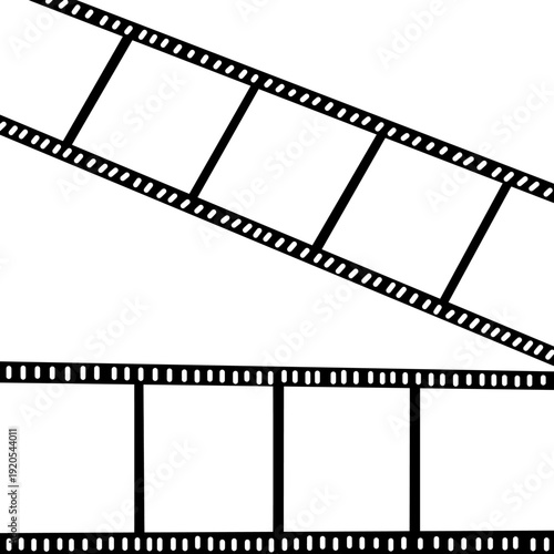 Vintage film strip frames background design concept