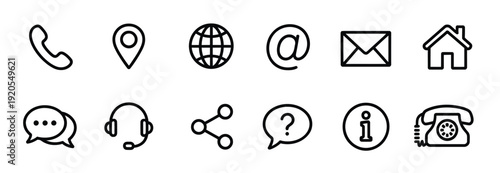 website set icon vector collection showcasing homepage, user profile, shopping cart, notification bell, menu navigation, and digital interface elements for ui ux design.