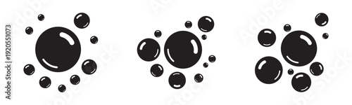 Realistic Soap Foam and Bubbles Isolated Vector Set 