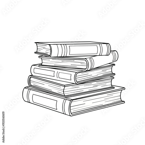 Charity and Donation icon illustration featuring a stack of books on a plain white background from a straightforward viewpoint