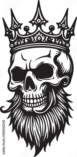 Crowned Skull King of Shadows and Eternal Dominion