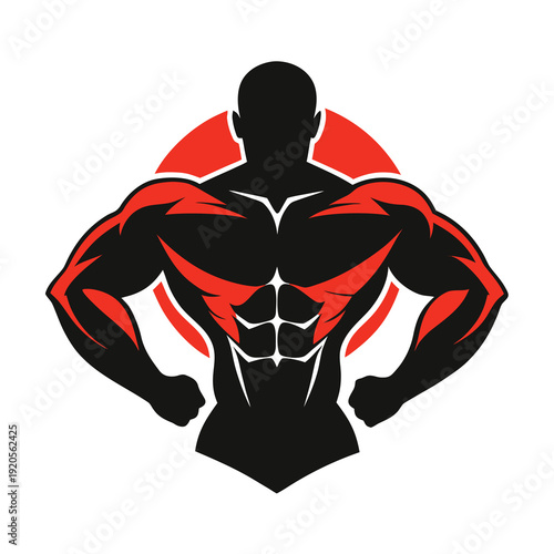 A simple illustration depicting a purple and white abstract geometric shape