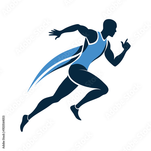 A minimalist abstract composition featuring a central purple circular shape on white