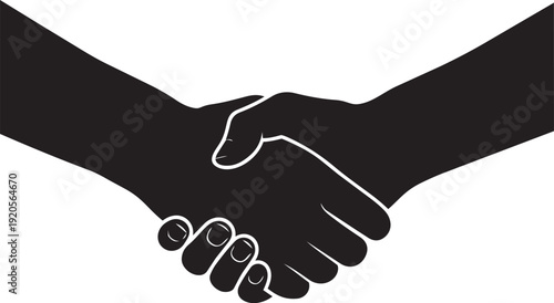 Handshake icon symbolizing agreement, business deal, partnership, and trust