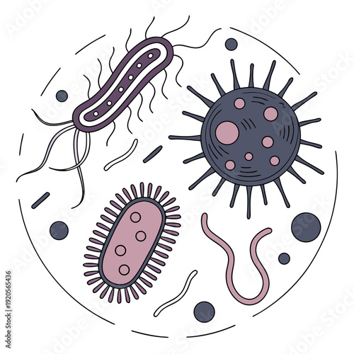 Bacteria virus microbes microorganisms cells