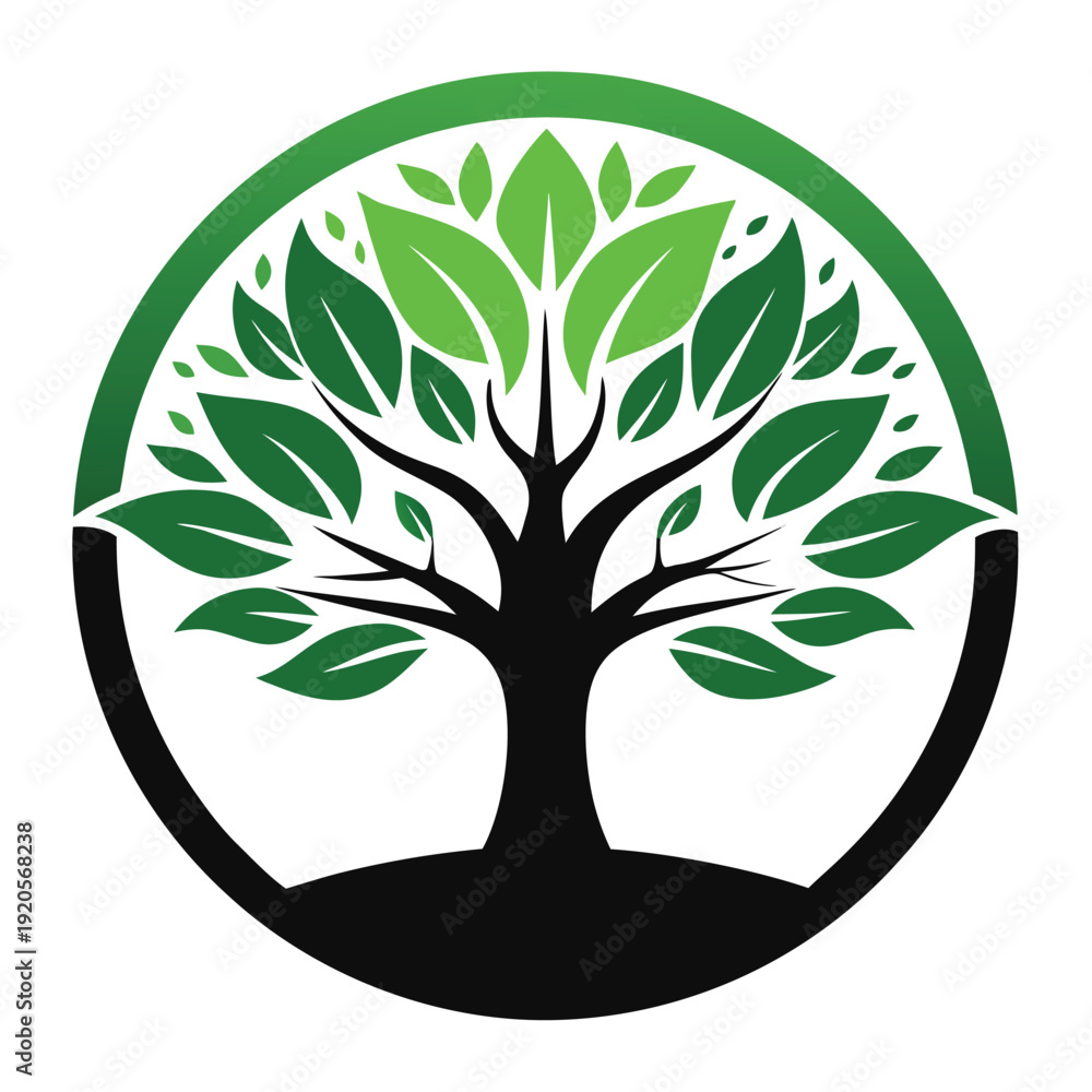 Obraz premium Vector Tree Logo 