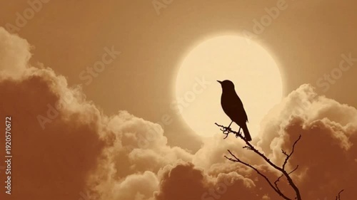 silhouette of a bird