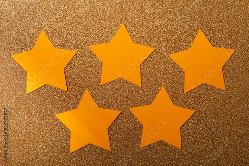 Five stars representing qua...