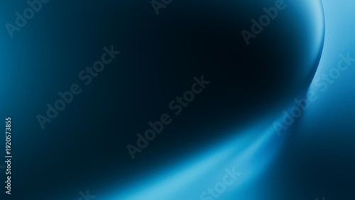 Digital waves flow smoothly in a blue environment with depth