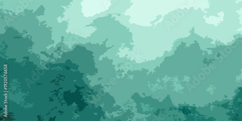 Vector Abstract teal and turquoise artwork, evoking the essence of natural formations, landscapes, and environmental themes Design