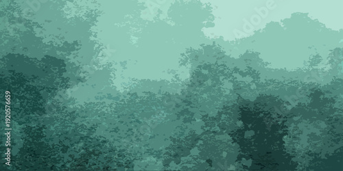 Vector Abstract verdant landscape illustration with a dreamy, ethereal feel, showcasing tranquil, serene, and artistic ambiance Design