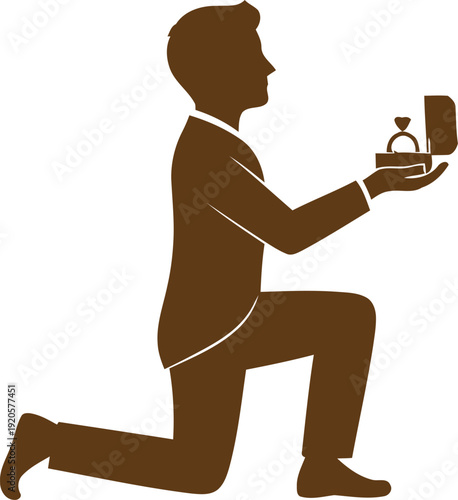 Man proposing with a ring