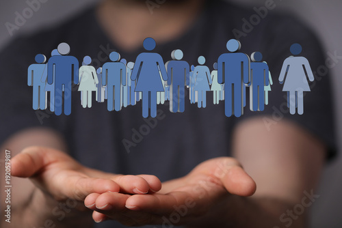 Symbolic image of a person ...