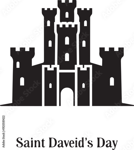 Saint daveid's day castle logo