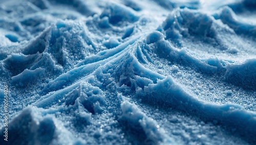 Exploring Blue Textures Resembling Ocean Waves in a Unique Setting