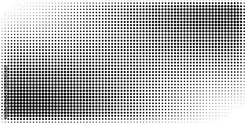 Abstract halftone dotted background. Monochrome pattern with dot and circles.  Vector modern pop art texture for posters, sites, business cards, cover postcards, interior design, labels, stickers.