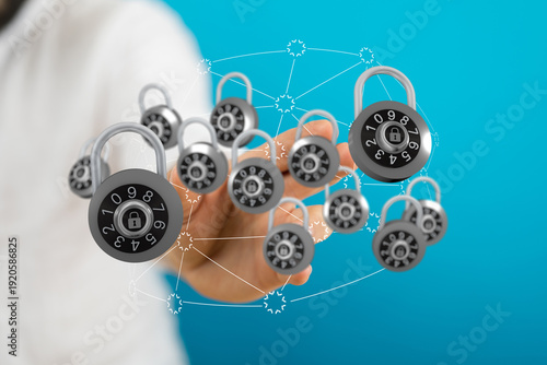 Secure concept with digital...