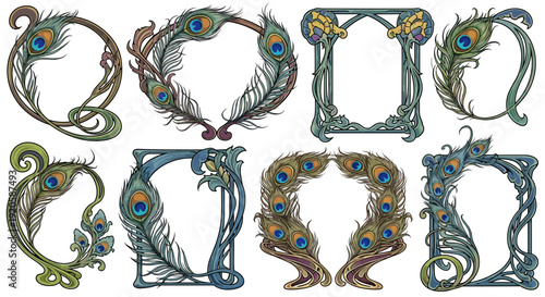 Decorative ornate alphabet letters with intricate detailing and design