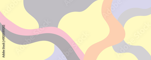 abstract background of soft color wave shapes. attractive vector design for banner, greeting card, poster, social media, web.