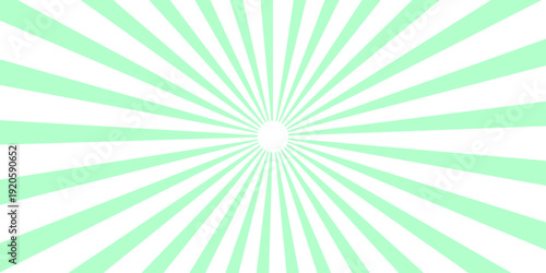 Colorful sun rays sunburst pattern background. Vintage beam sunburst texture. Sunlight horizontal spiral background. Eye catching vector background for product campaign. Gradient banner for poster