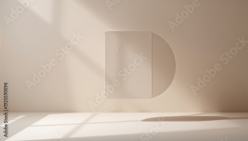 Floating Object in a Minimalist Room During Daylight