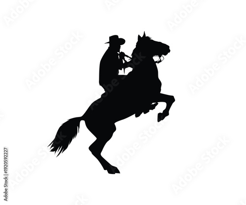Horse Racing Silhouette Vector Illustration – Equestrian Sport Action