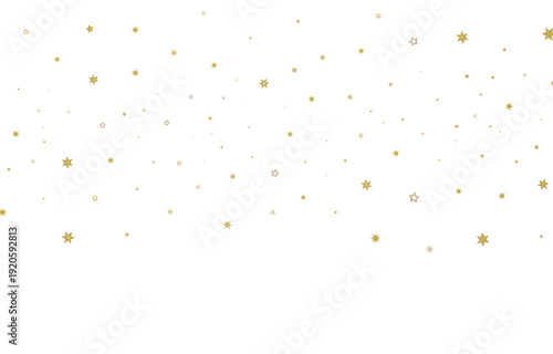 Festive gold star confetti ...