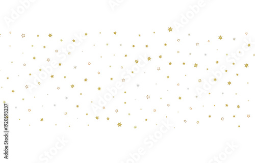 Festive gold and silver sta...