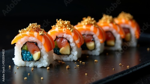 Sushi Rolls with Caviar