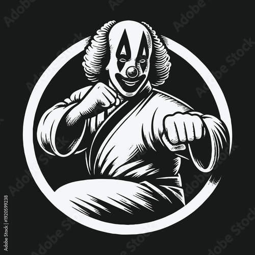 Clown Karate Master: A Striking Fusion of Humor and Martial Arts.