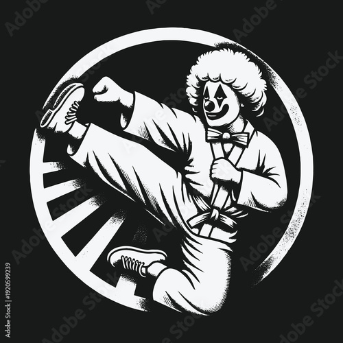 Clowns Karate Kick: A Striking Display of Unconventional Martial Arts.