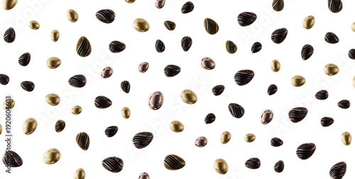 Unique pattern of golden, b...