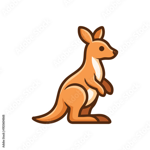 Kangaroo Icon Vector Illustration
