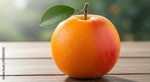 Fresh Orange Fruit on Wooden Table.