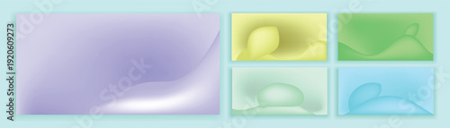 3D colorful background with mesh gradient, futuristic design, vector illustration