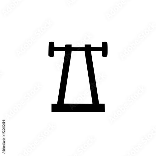 workout logo black and white