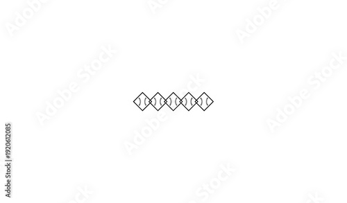 Horizontal Five Baseballs Diamond Frame Vector EPS