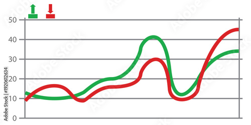 Infographic graph icon set. Graphics and statistics icons. Collection of simple linear web icons, line charts, bar charts, pie charts.