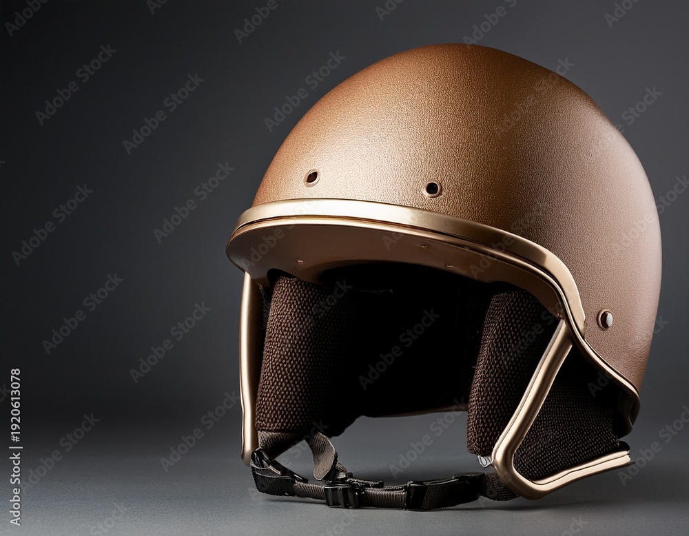 Fototapeta premium close up of helmet with copy space background