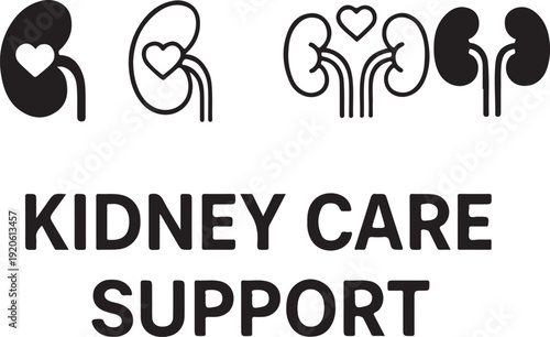 Kidney Care Support Banner, Kidney care support campaign banner design, Kidney care support awareness promotion concept, renal health advocacy awareness banner, medical vector