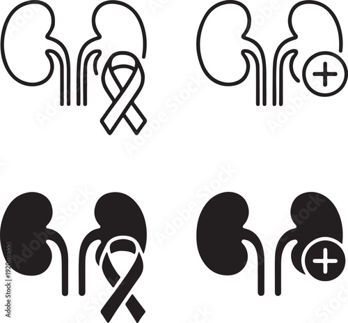 Kidney Treatment Awareness Icon, Kidney treatment awareness campaign banner, Kidney treatment awareness promotion concept, renal care medical education awareness banner, hospital vector