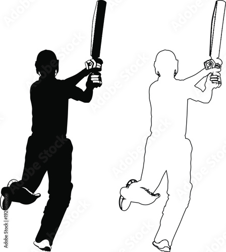 Athletes demonstrating proper cricket batting stances for effective technique