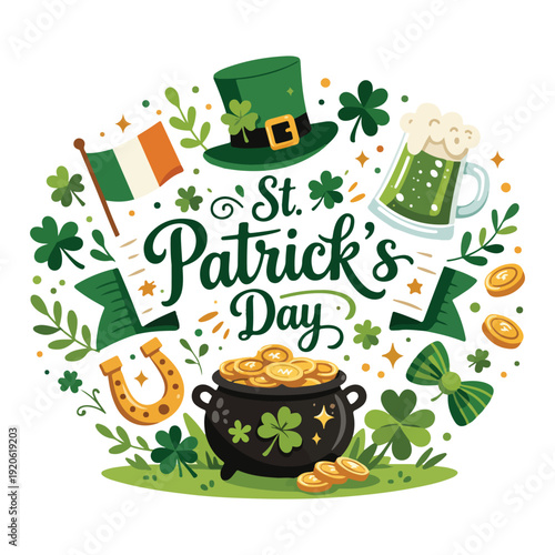 St. Patrick’s Day Elements Vector Set