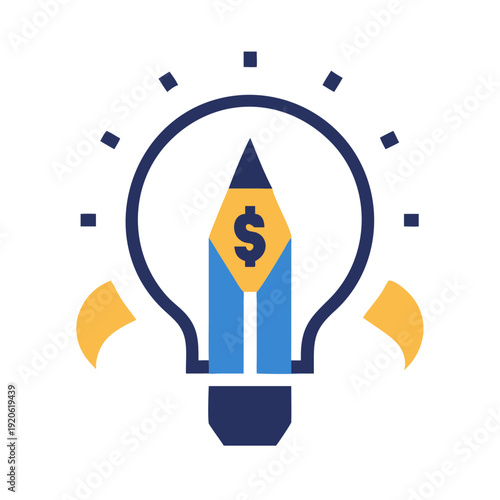 Creative financial planning and innovative investment ideas illustration