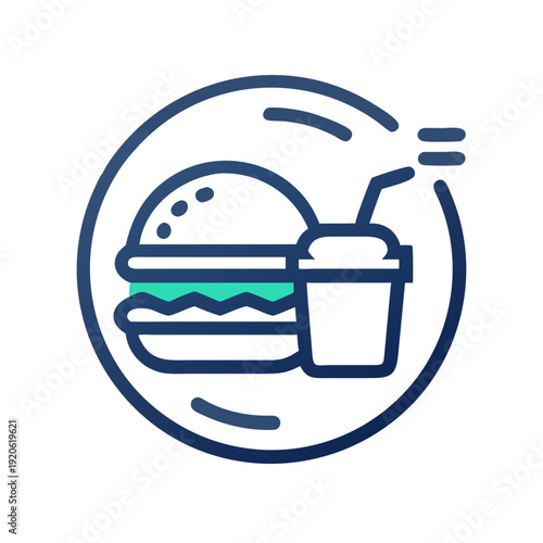 Healthy fast food alternative with a refreshing beverage choice