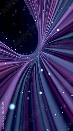 Vibrant Purple Pink Light Trails Animation.