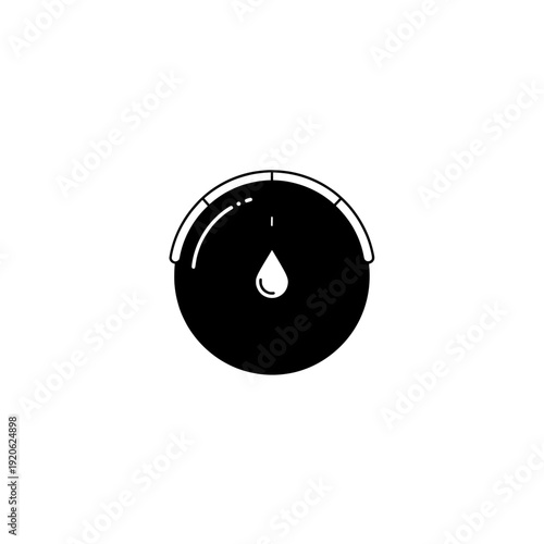 Water Meter Icon: A simple yet impactful image of a water meter icon, representing water conservation, efficient usage, and environmental awareness.