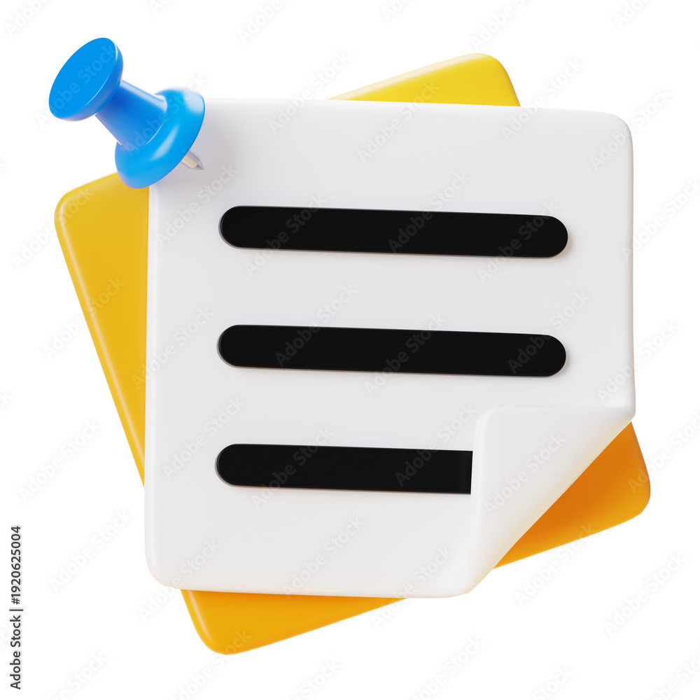Fototapeta premium Stationary Note
