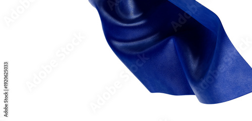 Картината върху платно Abstract image of a flowing blue fabric, perfect for design and background use