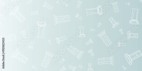 Abstract background with repeating seamless pattern of geometric shapes resembling columns